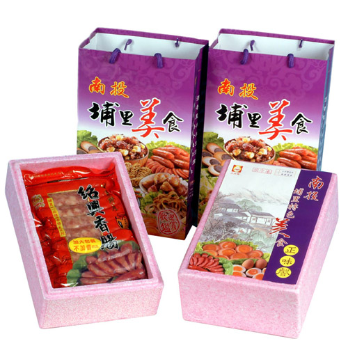 埔里名產－紅麴紹興香腸-保麗龍禮盒