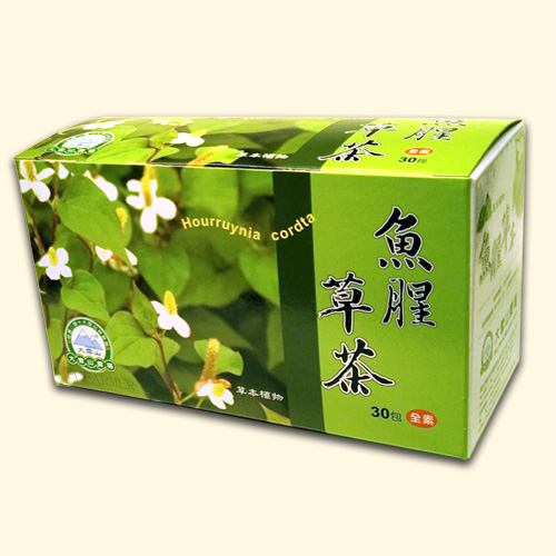 魚腥草茶外包裝